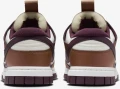 Кроссовки Nike DUNK LOW JUMBO коричнево-темно-фиолетово-белые FQ8248-200