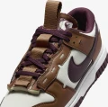 Кроссовки Nike DUNK LOW JUMBO коричнево-темно-фиолетово-белые FQ8248-200