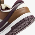 Кроссовки Nike DUNK LOW JUMBO коричнево-темно-фиолетово-белые FQ8248-200