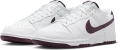 Кроссовки Nike DUNK LOW RETRO бело-темно-бордовые DV0831-102