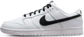 Кросівки Nike DUNK LOW RETRO біло-чорні DJ6188-101