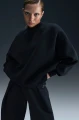 Світшот жіночий Nike SPORTSWEAR TECH FLEECE OVERSIZED CREW-NECK SWEATSHIRT чорний FV8041-010