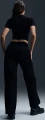 Спортивные штаны женские Nike WINDRUNNER HIGH-WAISTED WOVEN OPEN-HEM PANTS черные FV7655-010