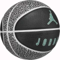 Баскетбольний м'яч Nike JORDAN PLAYGROUND 2.0 8P DEFLATED сіро-чорно-темно-зелений Розмір 7 J.100.8255.016.07