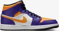 Кросівки Nike AIR JORDAN 1 MID фіолетово-оранжево-білі DQ8426-517