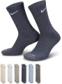 Шкарпетки Nike EVERYDAY PLUS CUSHIONED сірі, блакитні, бежеві (6 пар) SX6897-901