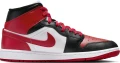 Кроссовки женские Nike AIR JORDAN 1 MID красно-бело-черные BQ6472-079