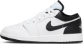 Кроссовки подростковые Nike AIR JORDAN 1 LOW (GS) бело-черные 553560-132