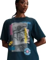 Футболка баскетбольна жіноча Nike LOOSE SHORT-SLEEVE BASKETBALL T-SHIRT SP25 темно-синя HJ3634-478