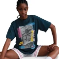 Футболка баскетбольна жіноча Nike LOOSE SHORT-SLEEVE BASKETBALL T-SHIRT SP25 темно-синя HJ3634-478