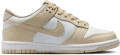 Кросівки підліткові Nike DUNK LOW (GS) бежево-білі FB9109-200
