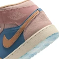 Кроссовки подростковые Nike JORDAN 1 MID “ZEN” (GS) коричнево-голубые FN7452-400