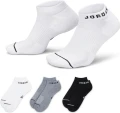 Шкарпетки Nike JORDAN EVERYDAY NO-SHOW DRI-FIT 3-PAIRS білі, сірі, чорні (3 пари) DX9656-911