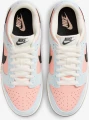 Кроссовки женские Nike DUNK LOW голубо-коралловые HJ7341-474