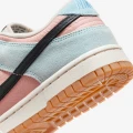 Кроссовки женские Nike DUNK LOW голубо-коралловые HJ7341-474