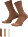 Шкарпетки Nike JORDAN EVERYDAY CREW SOCKS коричнево-бежеві (3 пари) DX9632-921