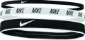 Пов'язки на голову Nike MIXED WIDTH HEADBANDS 3PK чорні, біла (3 штуки) N.000.2548.930.OS