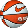 Баскетбольний м'яч Nike EVERYDAY ALL COURT 8P DEFLATED оранжево-білий Розмір 7 N.100.4369.810.07