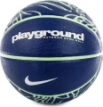 Баскетбольний м'яч Nike EVERYDAY PLAYGROUND 8P GRAPHIC DEFLATED темно-синьо-лаймовий Розмір 7 N.100.4371.473.07