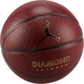 Баскетбольный мяч Nike JORDAN DIAMOND OUTDOOR 8P DEFLATED темно-коричнево-золотой Размер 7 J.100.8252.891.07