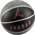 Баскетбольный мяч Nike JORDAN PLAYGROUND 2.0 8P DEFLATED черно-серо-красный Размер 5 J.100.8255.055.05