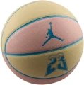 Баскетбольний м'яч Nike JORDAN ULTIMATE 2.0 8P GRAPHIC DEFLATED кремово-рожево-блакитний Розмір 7 J.100.8257.122.07