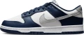Кросівки Nike DUNK LOW темно-синьо-біло-сірі FD9749-400