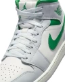 Кроссовки Nike AIR JORDAN 1 MID светло-серо-бело-зеленые DQ8426-142