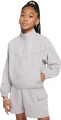 Куртка подростковая Nike SPORTSWEAR OVERSIZED LIGHTWEIGHT JACKET светло-серая FZ5557-009