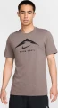 Футболка для бега Nike DRI-FIT TRAIL RUNNING коричневая FQ3914-289