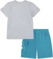 Комплект літній дитячий Nike CARGO сіро-бірюзовий 86J213-BA2