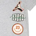 Комплект летний детский Nike JORDAN STACKED PLAY серо-зеленый 85D768-E1P