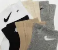Носки детские Nike SWOOSH ANKLE SOCKS 6P белые, бежевые, серые, черные (6 пар) NN0641-G0E