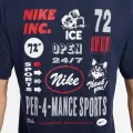 Футболка Nike DRI-FIT FITNESS GFX темно-синяя FV8366-451