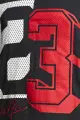 Футболка подростковая Nike JORDAN 23 MESH черно-красно-белая 95D782-023