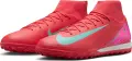 Сороконожки (шиповки) Nike MERCURIAL ZOOM SUPERFLY 10 ACADEMY TF красно-розово-бирюзовые FQ8331-800