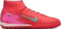 Сороконожки (шиповки) Nike MERCURIAL ZOOM SUPERFLY 10 ACADEMY TF красно-розово-бирюзовые FQ8331-800
