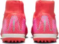 Сороконожки (шиповки) Nike MERCURIAL ZOOM SUPERFLY 10 ACADEMY TF красно-розово-бирюзовые FQ8331-800