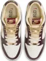 Кроссовки женские Nike DUNK LOW LX темно-коричнево-бежево-белые HV5991-171
