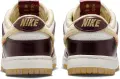 Кроссовки женские Nike DUNK LOW LX темно-коричнево-бежево-белые HV5991-171