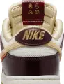 Кроссовки женские Nike DUNK LOW LX темно-коричнево-бежево-белые HV5991-171