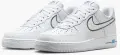 Кросівки Nike AIR FORCE 1 '07 біло-сіро-блакитні IB7677-100