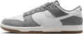 Кроссовки Nike DUNK LOW RETRO SE серо-белые IB6399-001