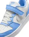 Кроссовки детские Nike COURT BOROUGH LOW RECRAFT (PS) голубо-белые DV5457-128