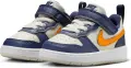 Кроссовки детские Nike COURT BOROUGH LOW RECRAFT (TD) темно-сине-оранжево-кремовые DV5458-126