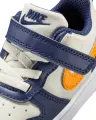 Кроссовки детские Nike COURT BOROUGH LOW RECRAFT (TD) темно-сине-оранжево-кремовые DV5458-126