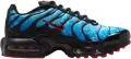 Кроссовки подростковые Nike AIR MAX PLUS (GS) голубо-черно-красные HV2884-400