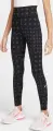 Леггинсы подростковые Nike ONE DRI-FIT HIGH-WAISTED черно-темно-серые HF8228-010