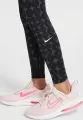 Леггинсы подростковые Nike ONE DRI-FIT HIGH-WAISTED черно-темно-серые HF8228-010