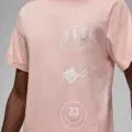 Футболка Nike JORDAN BRAND LOGO STACK светло-розовая FN6027-622